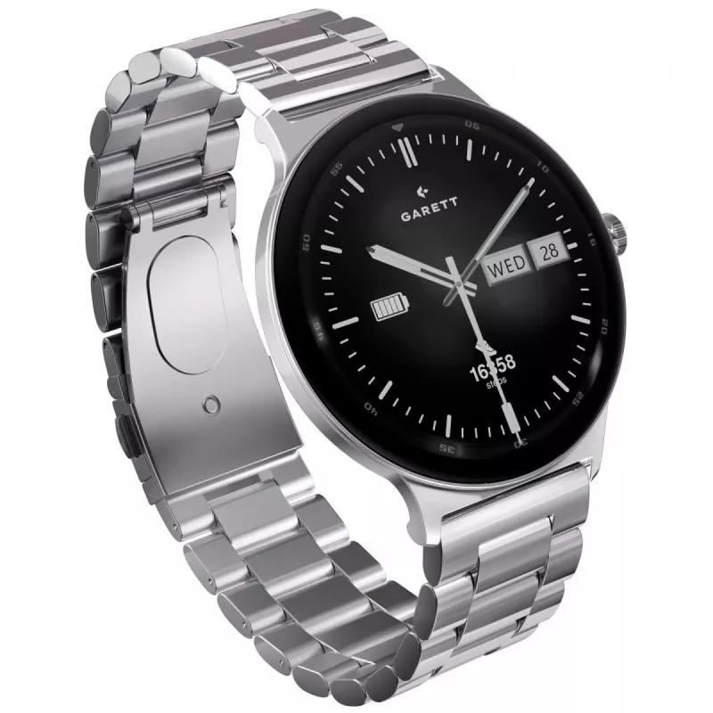 Smartwatch Garett Quantum — stainless silver