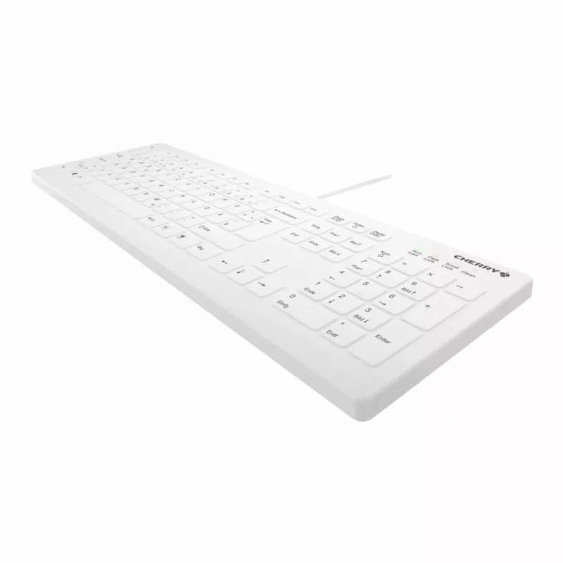 Contour Design Active Key Contour QuickClean Medical Keyboard Removable Cover Full-Size Wired White DE C8112