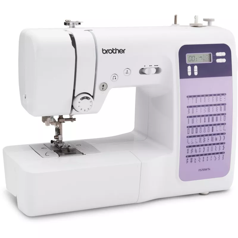 Sewing machine Brother FS70WTx — 70 stitch patterns, LCD display, 750 SPM, 5 mm length, 7 mm width