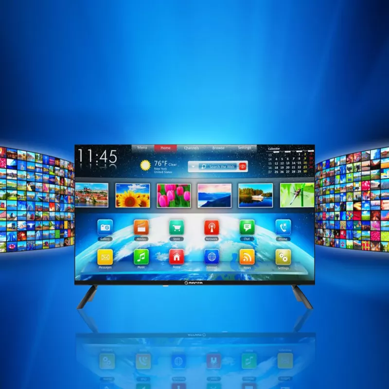 Manta 32LHA123E 32 inch HD LED TV with Android TV, DVB-T2/C/S2, 3x HDMI, 2x USB, CI+