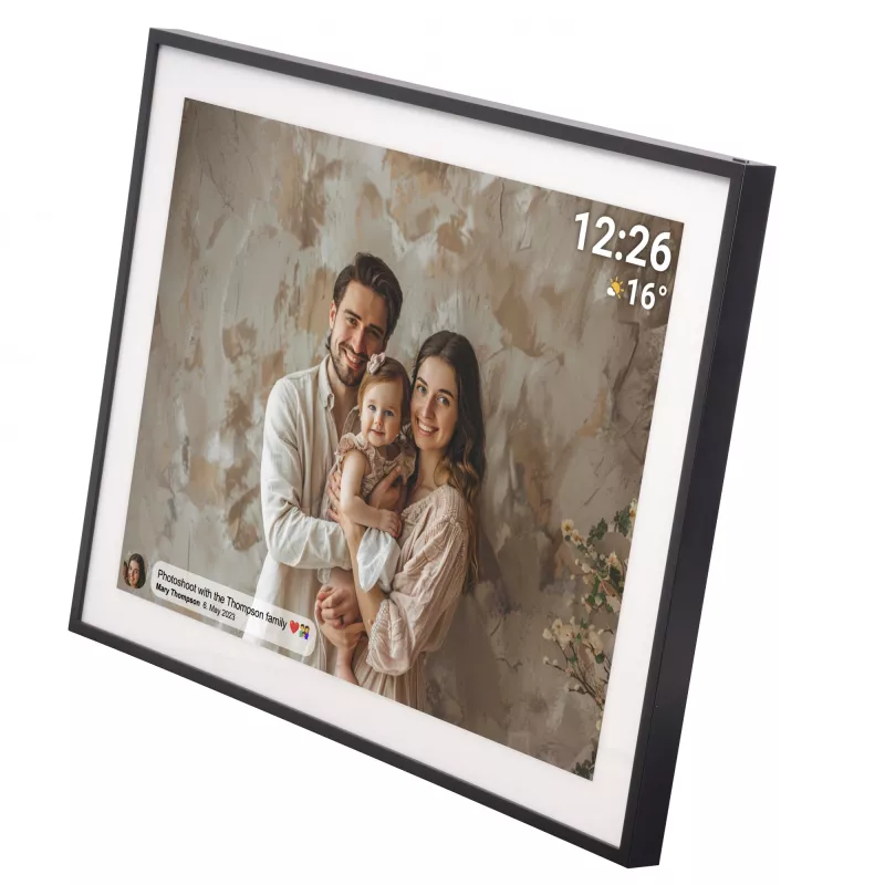 Denver photo frame with FRAMEO 19 32GB black