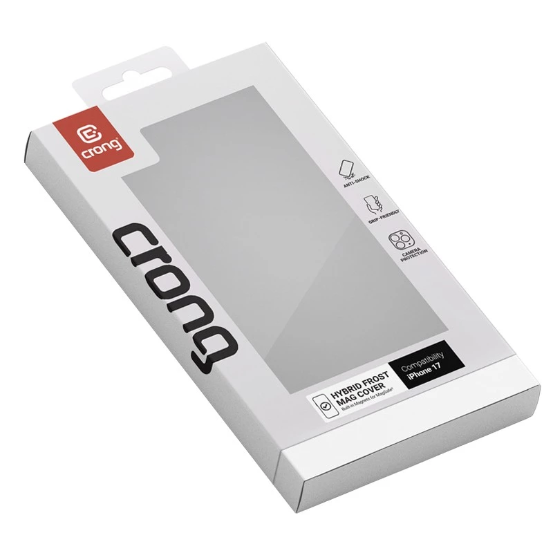 Crong Hybrid Frost MAG Cover Case for iPhone 17 Frosted Black