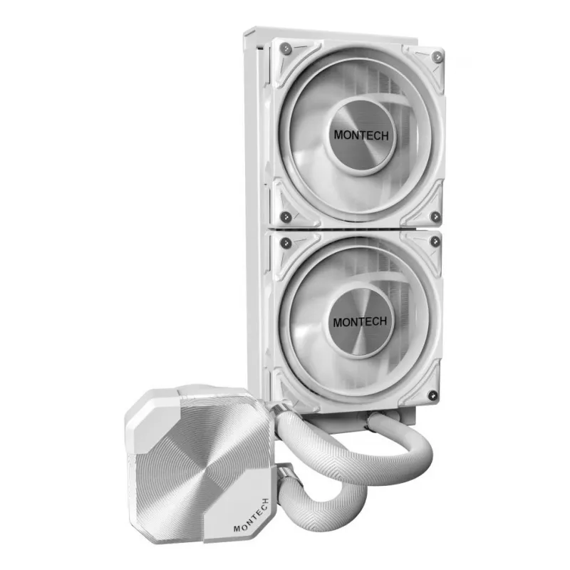 Montech HyperFlow Silent 240 Processor All-in-one liquid cooler 12 cm White 1 pc(s)