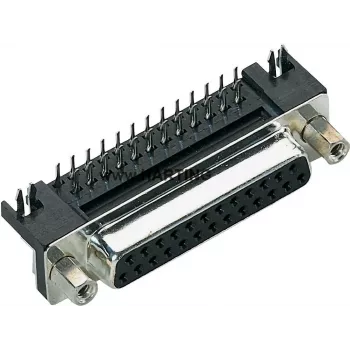 Harting D-SUB Pin Header 90 ° Number of Poles: 25 Soldering 09 68 363 5812 1 pc(s) (09 68 363 5812)
