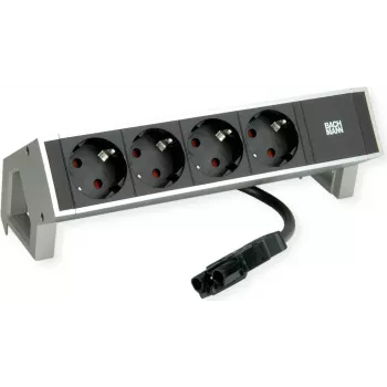 Power desk socket module Bachmann DESK 2 — 4x socket, white