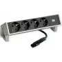 Power desk socket module Bachmann DESK 2 — 4x socket, white