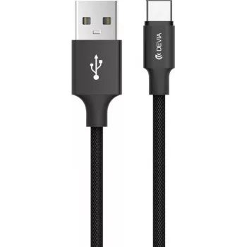USB Micro Cable Devia Pheez Series 5V 2.4A 1m Red