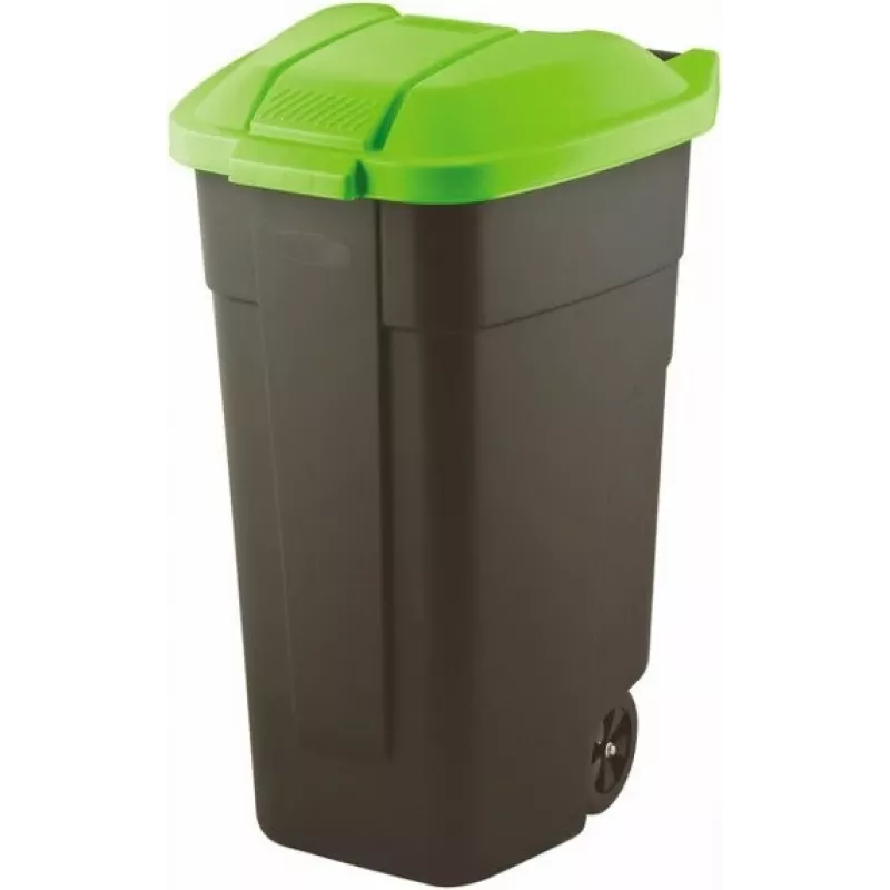 Curver 214125 trash can 110 L Rectangular Plastic Black, Green