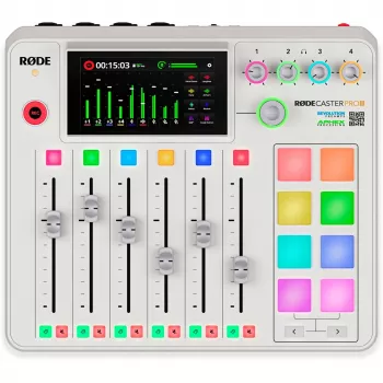 Audio interface Rode RodeCaster Pro II white — multi-channel USB recording console