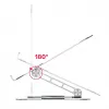 Laptop stand Unitek OT180SL01 Aluminium for 25.4–40.6 cm (10 inch–16 inch) screens, 360° swivel, 0–180° tilt