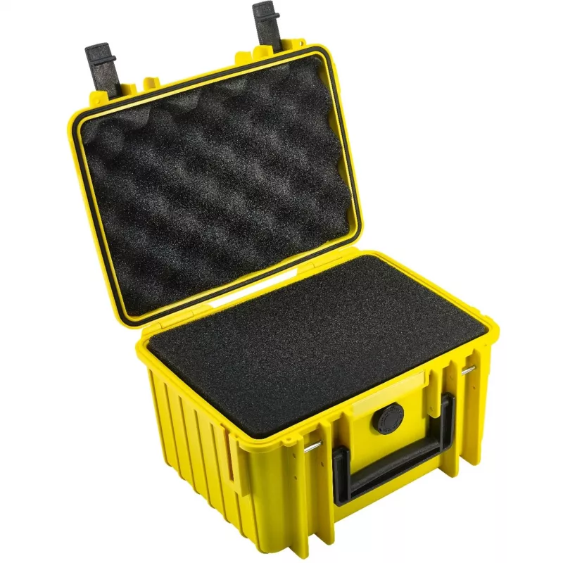 B&W Cases type 2000 Yellow Polypropylene Dust Shock Splash Resistant