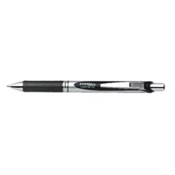 Clip-on retractable pen Pentel Energel XM Klick Black