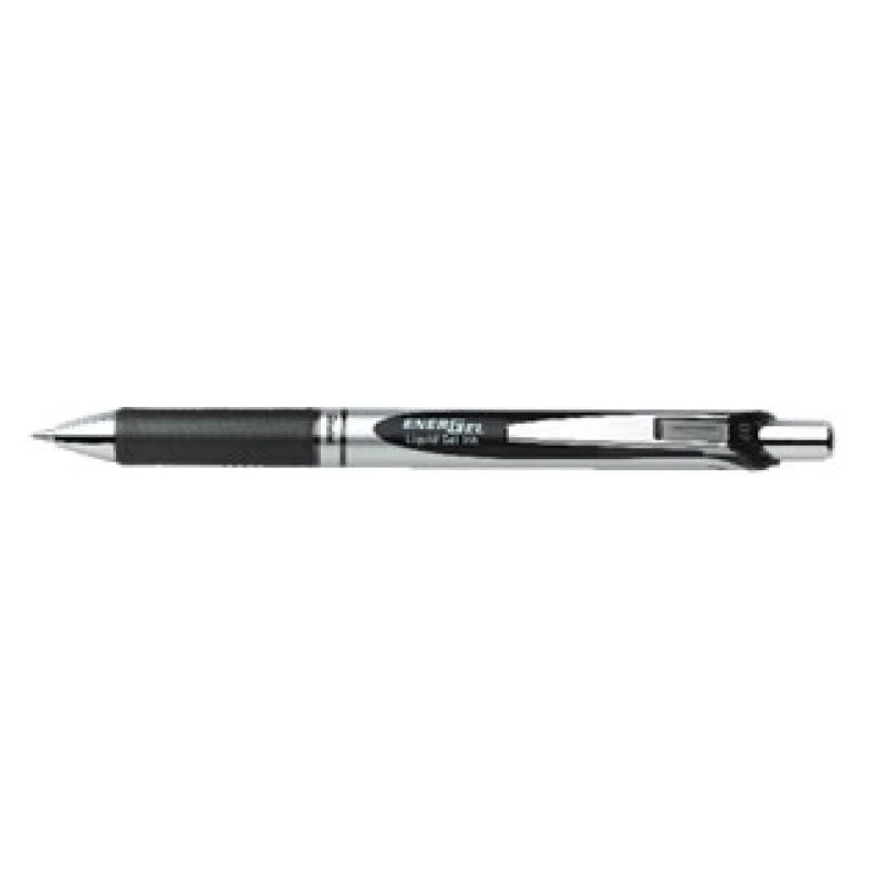 Clip-on retractable pen Pentel Energel XM Klick Black