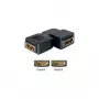 HDMI female adapter DeLOCK 65078 90° left black