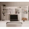 KUBA Desk Set + Extension Piece, White