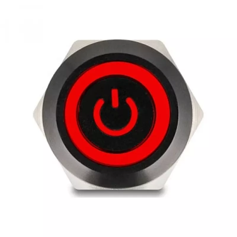 Switch DELOCK 22023 19 mm 12 V with 5 solder connections
