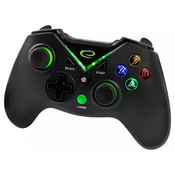 Gamepad Esperanza EGG114K wired USB 2.0 black — 12 buttons, 2 joysticks, vibration, for PC & Xbox Series X/S/One