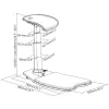 Ergonomic Chair MACLEAN MC-872 — height adjustable, reclining mechanism