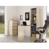 Computer desk top e shop R50 SON Z with shelf, corner desk, oak-colour, particle board rectangular top