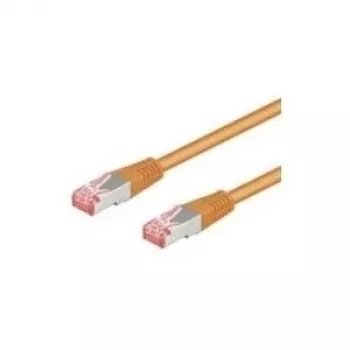 Wentronic Goobay CAT 6 Patch Cable, S/FTP (PiMF), Orange, 3 m - LSZH Halogen-Free, Copper (93473)