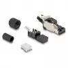 DeLOCK 86017 wire connector RJ45/LSA Black Silver Male