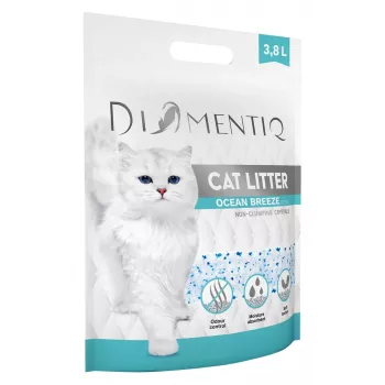 Clumping Cat Litter DIAMENTIQ Diamentiq Ocean Breeze 3.8 l — Silicone granules, 1.5 kg, antibacterial, non-dusting