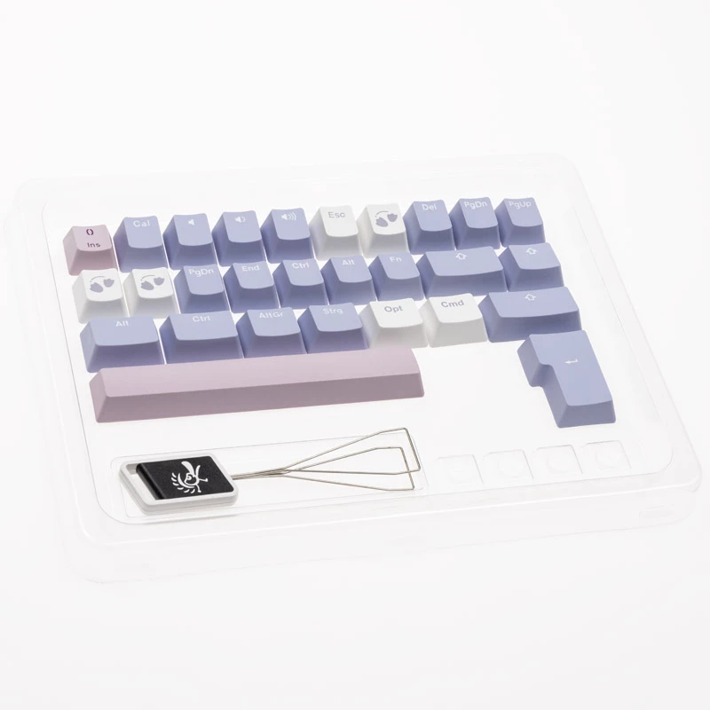 Keycap set Ducky Macaron PBT Doubleshot 133-key for mechanical keyboards, Ducky DCA132-USMACOEPD1