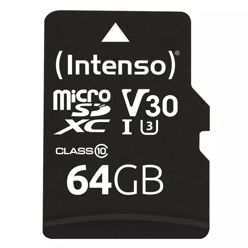 Memory Card Intenso 64GB MicroSDXC UHS-I Class 10 3433490