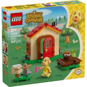 Construction toy LEGO Animal Crossing Cozy House 77058, 149 pieces, 1 minifigure, size 120×90×70 mm