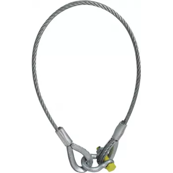 Safety rope EUROLITE 1500 x 10 mm with shackle, load capacity up to 400 kg
