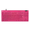 Gaming Keyboard Logitech G 920-013249 USB AZERTY French Pink Tenkeyless