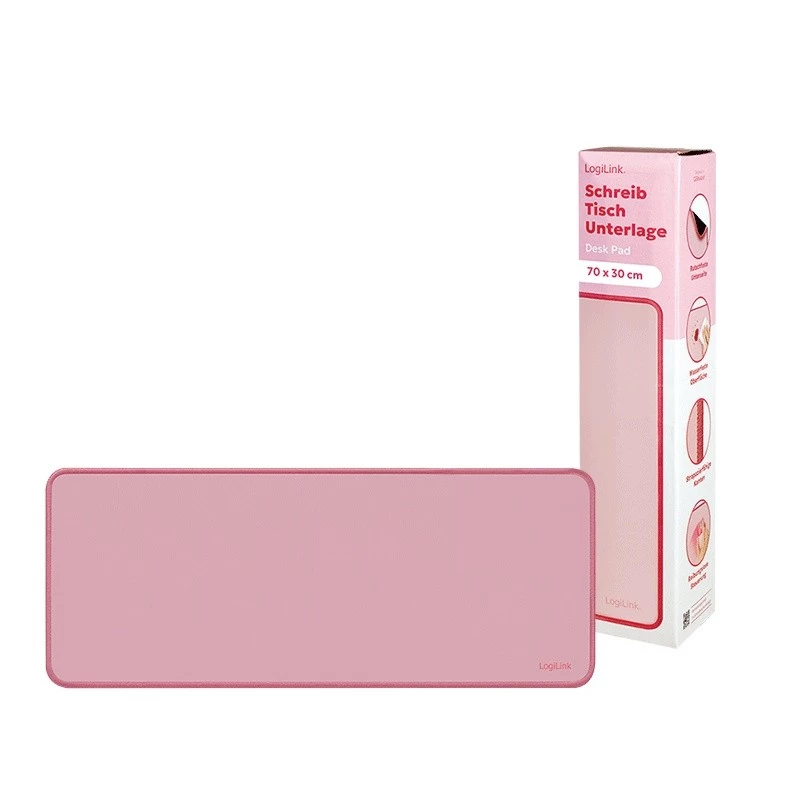 XXL desk pad for mouse and keyboard, pink