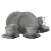 Porcelain coffee set SELECT Beat Color Glaze for 6 people, white