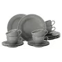 Porcelain coffee set SELECT Beat Color Glaze for 6 people, white