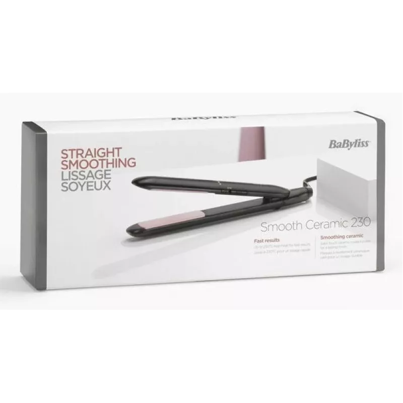 BaByliss Smooth Ceramic 230 ST241E hair straightener, black