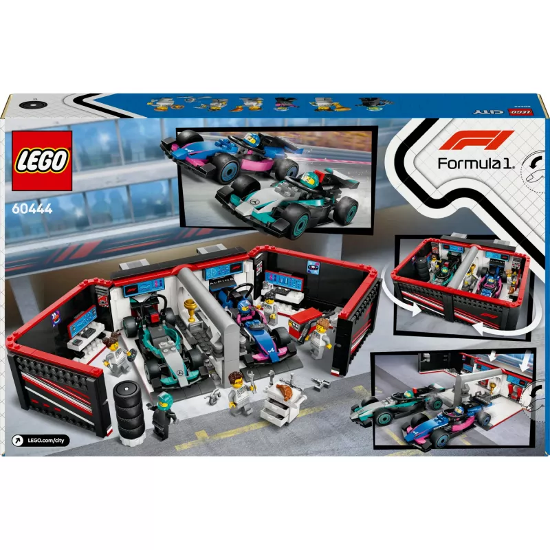 LEGO CITY 60444 F1 Garage & Mercedes-AMG & Alpine Cars
