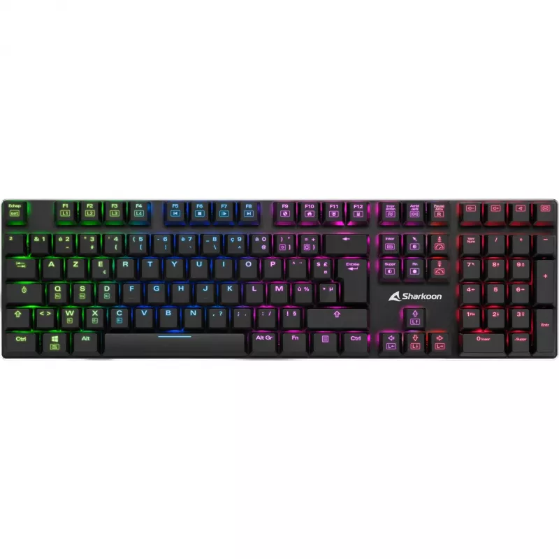 PureWriter RGB, Gaming Keyboard black, FR-Layout, Kailh Choc Low Profile Blue