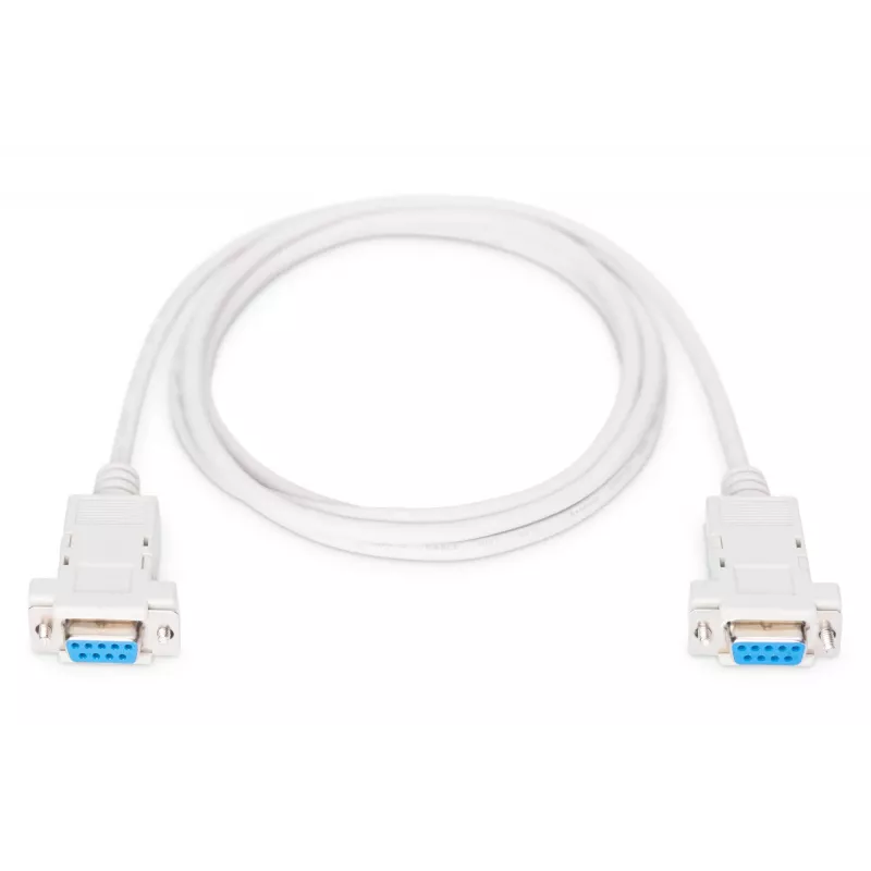 Assmann Zero-Modem connection cable. D-Sub9 F/F. 1.8m. snap-hoods. be (AK-610100-018-E)