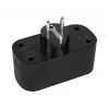 TUYA WiFi-controlled double smart socket, black