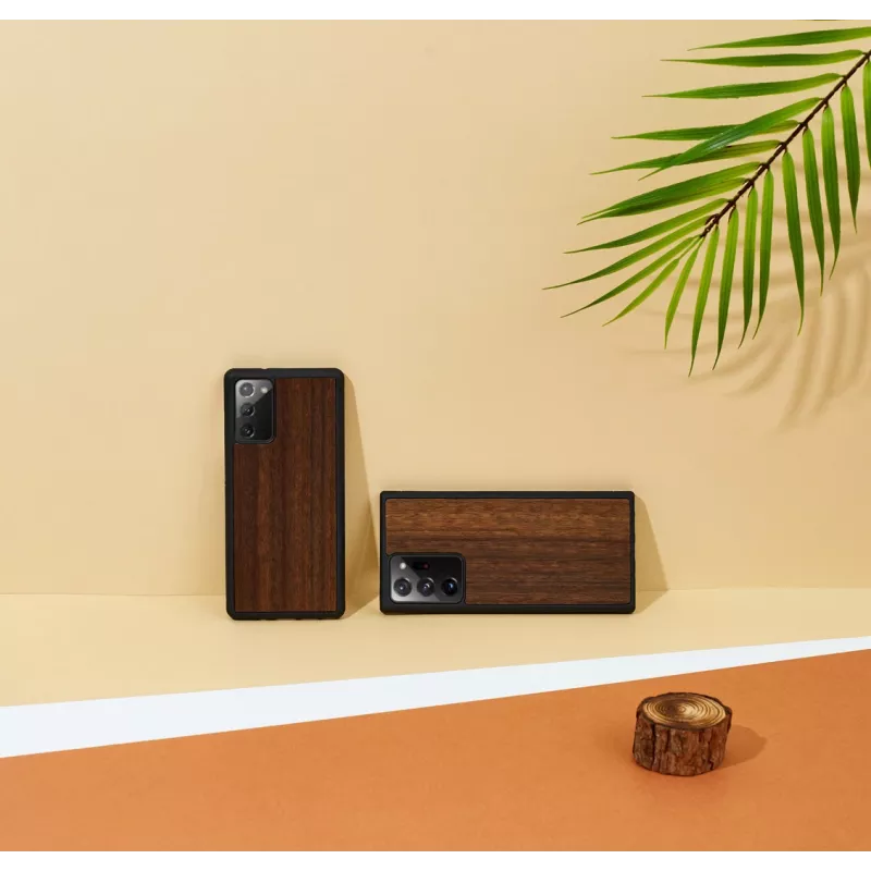 Smartphone case man and wood Galaxy Note 20 black koala