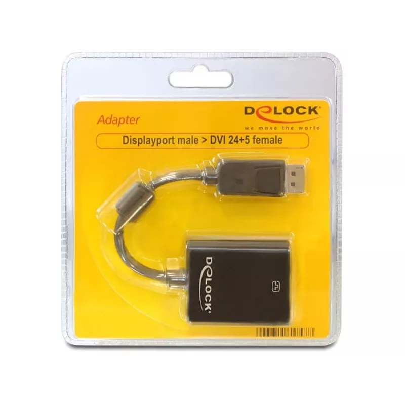 Delock Adapter Displayport male > DVI 24+5 female - DisplayPort-Adapter - DisplayPort (M)