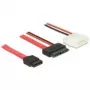 SATA Cable DeLOCK 84791 0.7m SATA 13-pin SATA 7-pin + Molex