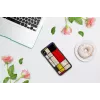 Smartphone case iKins for iPhone XS Max Mondrian Black – protective cover, hard shell