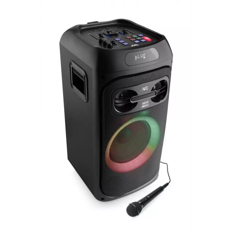 Party speaker JVC XS-EP514B — stereo portable speaker, 150W RMS, Bluetooth 5.0, TWS, 4000mAh battery, karaoke, FM, black