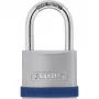 Conventional padlock ABUS Silver Rock 5 Key lock Blue Silver