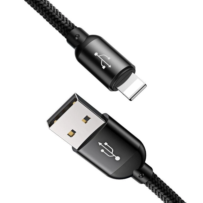 BASEUS Colorfone CAMLT-BSY01 USB cable 1.2 m USB A 3 x USB C Black, Red, Blue