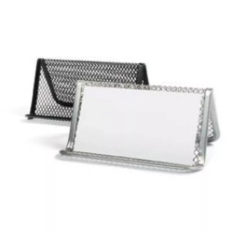 Business stand Forpus, black, 1 compartment, perforated metal