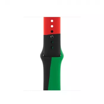 Band Apple 40mm Black Unity Sport Band M/L Black Green Red