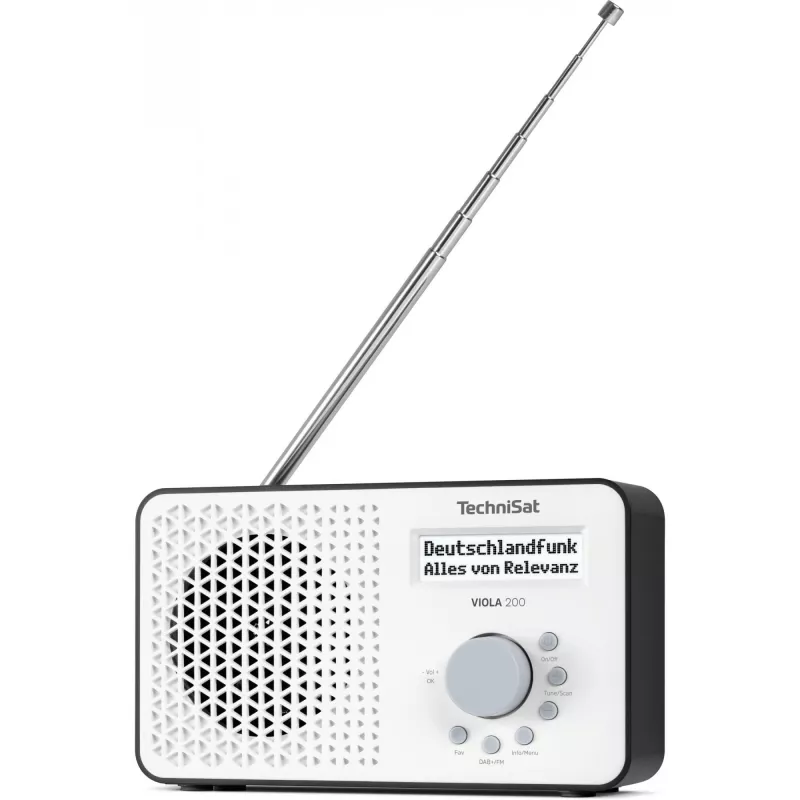 TV receiver TECHNISAT VIOLA 200 white/black HD DVB‑S2