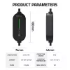 Mobile charger for EV cars, Type2, 3.5kW, 5m